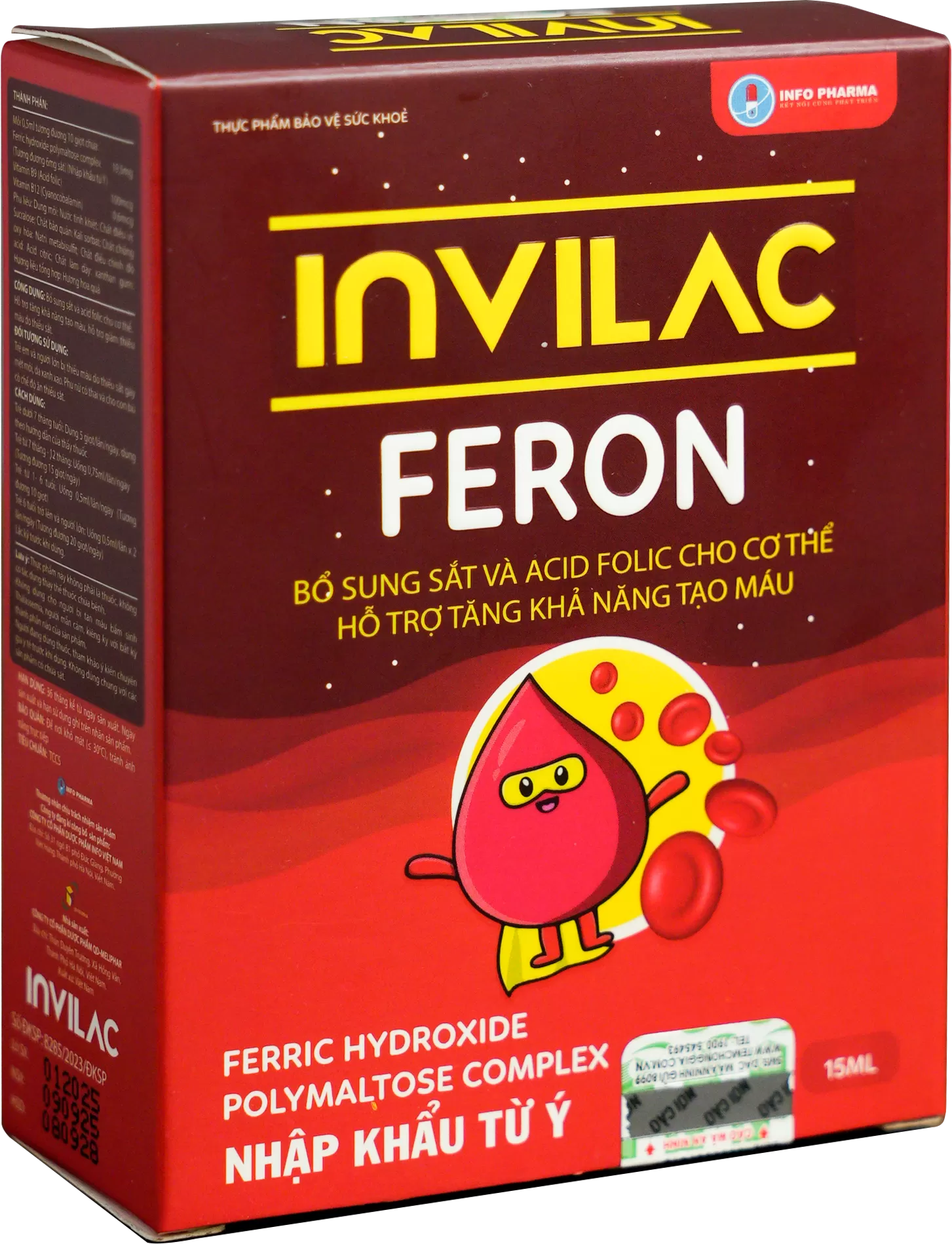 INVILAC FERON - Bổ sung sắt và acid folic cho cơ thể