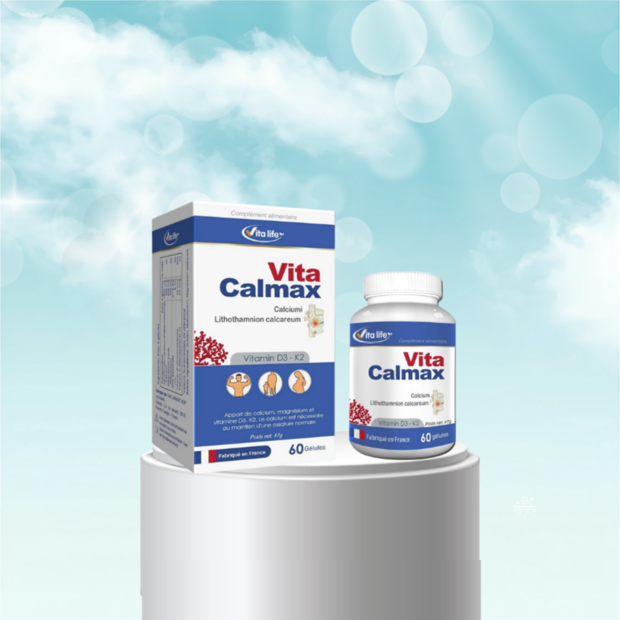 VITA CALMAX+ – Sản phẩm bổ sung Canxi, Magie và Vitamin D3, K2