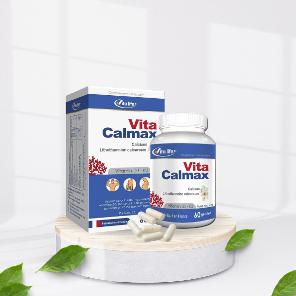 VITA CALMAX+ – Sản phẩm bổ sung Canxi, Magie và Vitamin D3, K2