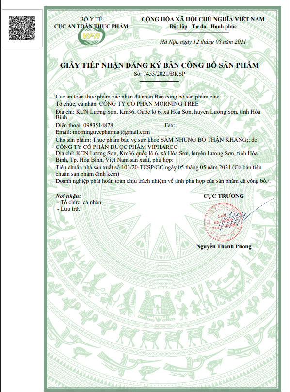 SÂM NHUNG BỔ THẬN KHANG