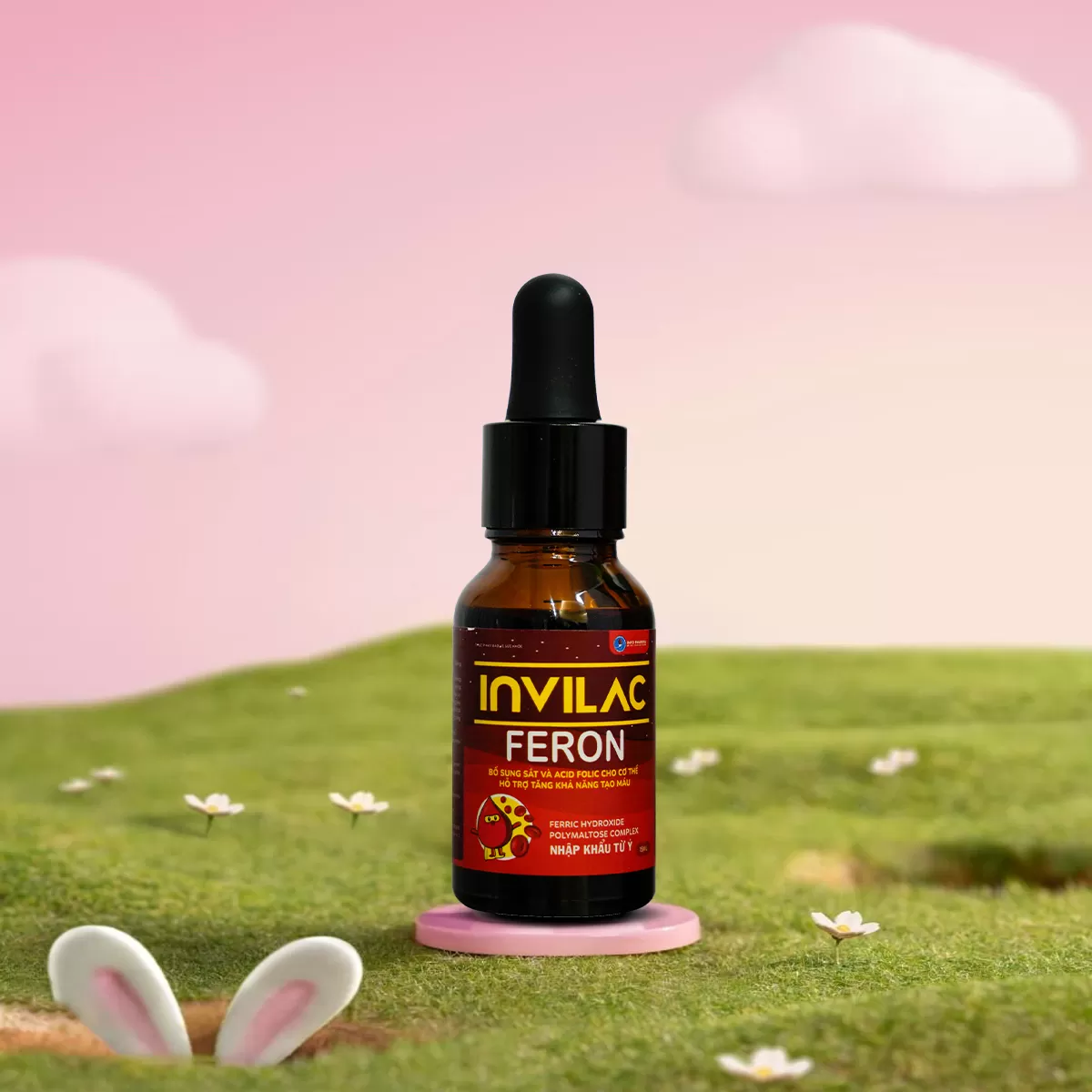 INVILAC FERON - Bổ sung sắt và acid folic cho cơ thể